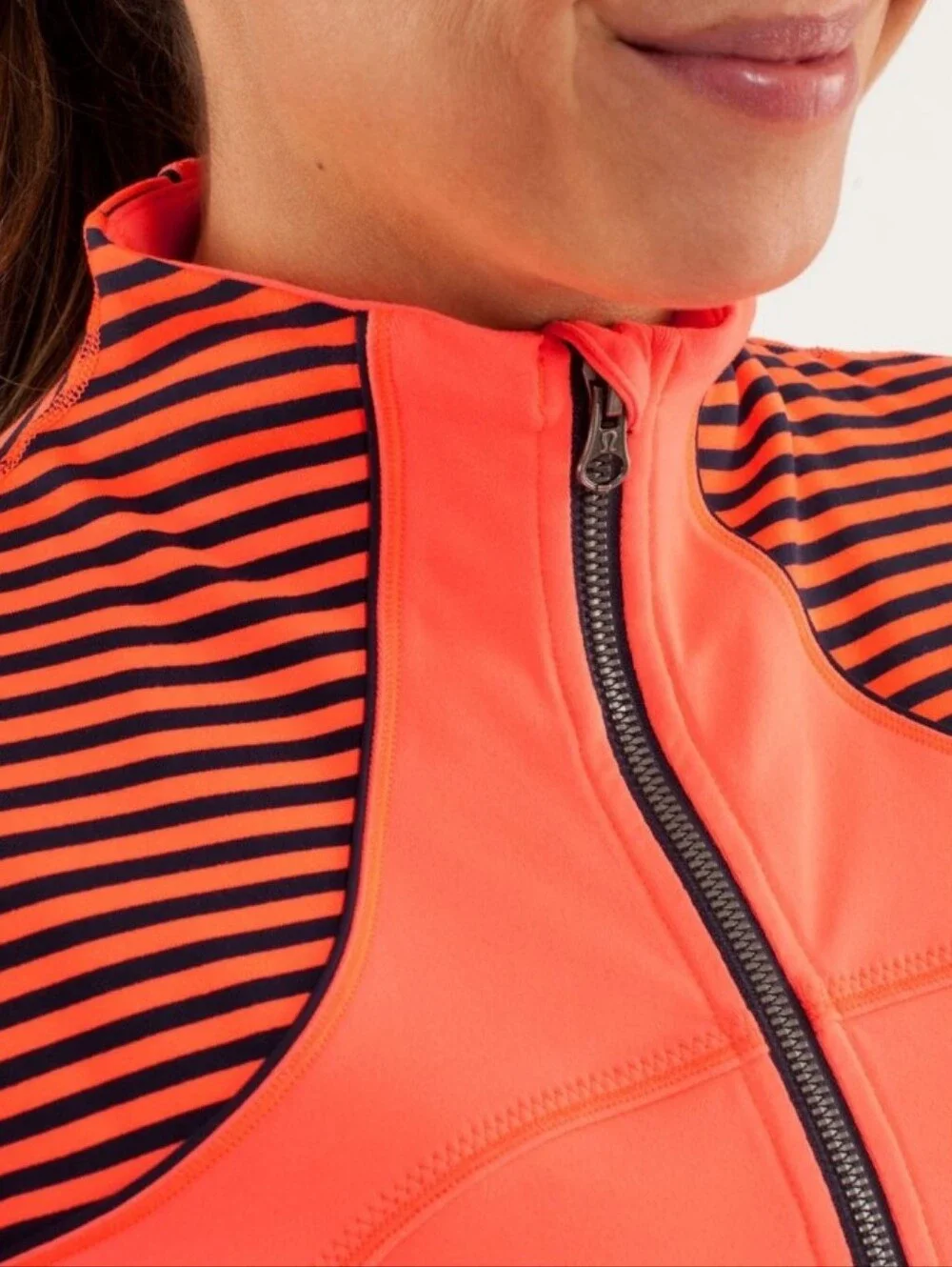 Lululemon Forme 'Flare Inkwell Stripe' Luon Jacket Women's/ 10